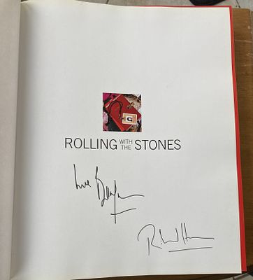 Rolling Stones Bill Wyman and Author Richard Havers signed hardback book Rolling with the 