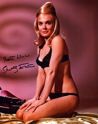 Shirley Eaton signed 10x8inch colour photo.