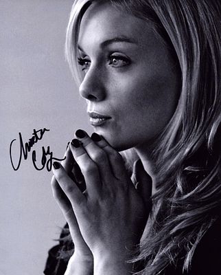 Christina Cole signed 10x8inch black and white photo.
