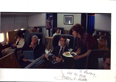 Deborah Moore signed 12x8inch colour photo. Dedicated.