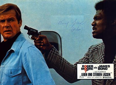 Tommy Lane signed "Live and Let Die" 10x8inch colour photo.