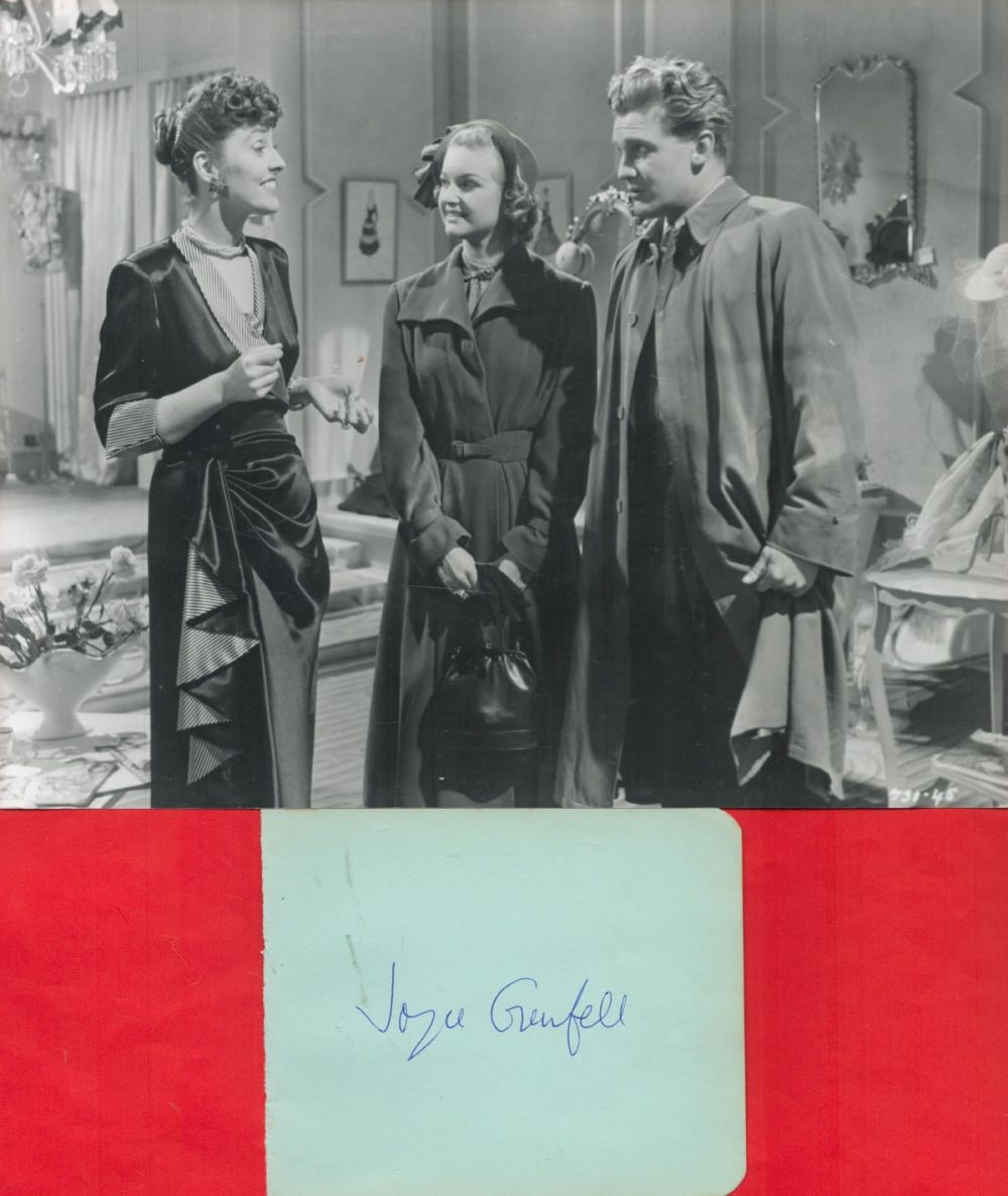 Lot 349: English Singer Joyce Grenfell OBE Signed Autograph Album...