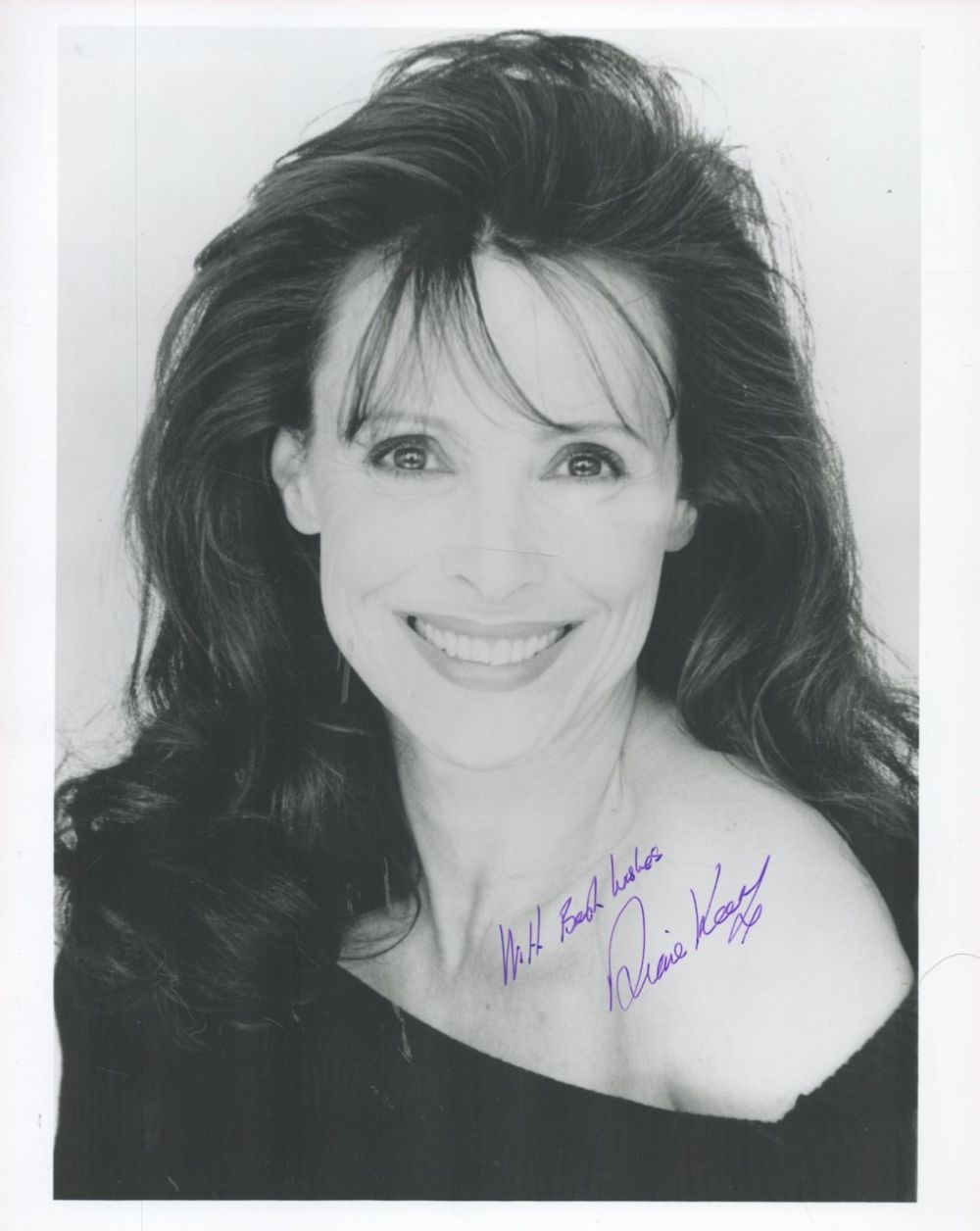 Lot 355: Diane Keen signed 10x8 black and white photo....
