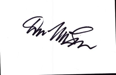 Don Mclean signed 6x4inch white card. American singer/songwriter.