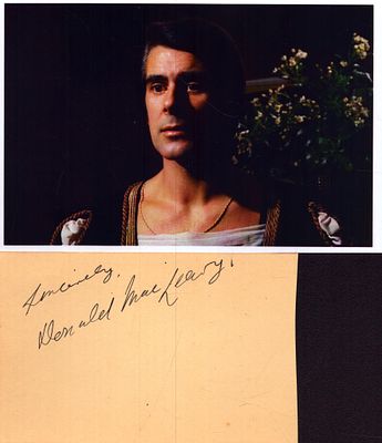 Donald McLeary signed album page with unsigned colour 6x4inch photo.