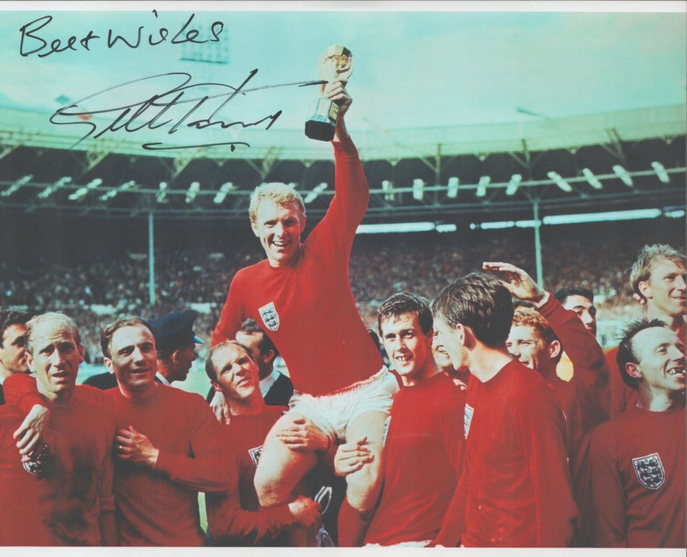 Lot 368: Football, Geoff Hurst signed 10x8 colour photograph pictured...