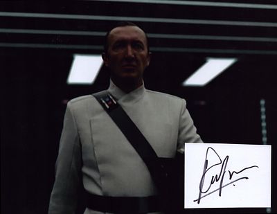 Star Wars Ralph Ineson signed 10x8inch colour photo portraying Colonel Ansiv Garmuth in the 