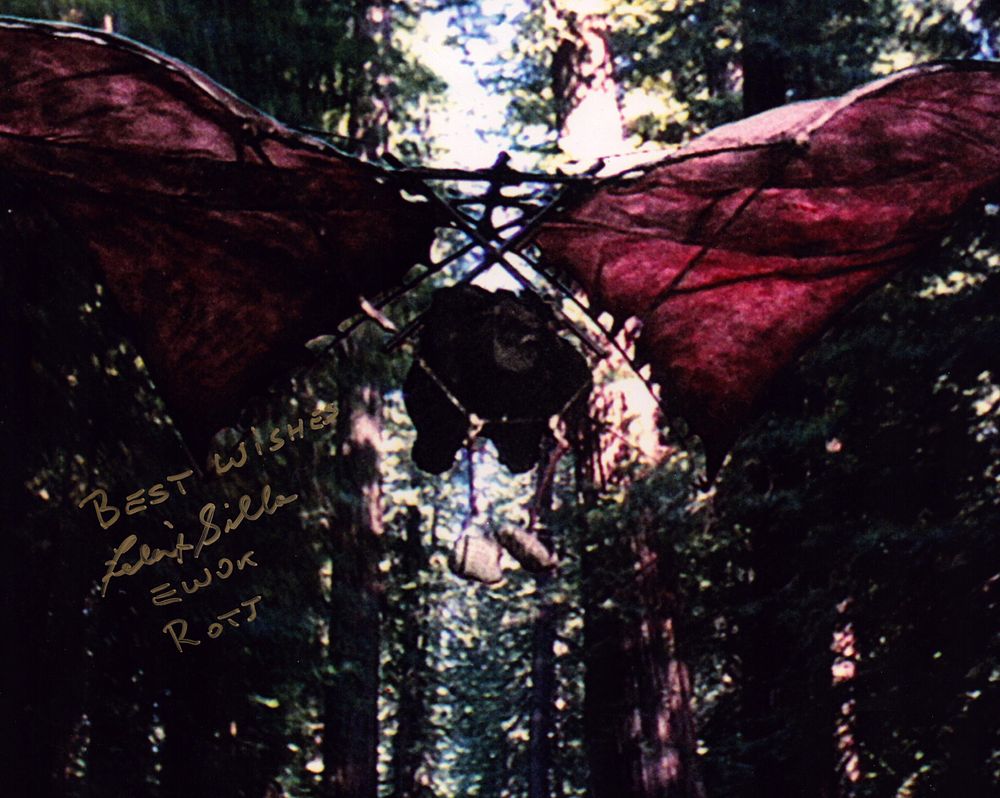 Star Wars Felix Silla signed 10x8inch Ewok colour photo.