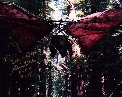 Star Wars Felix Silla signed 10x8inch Ewok colour photo.
