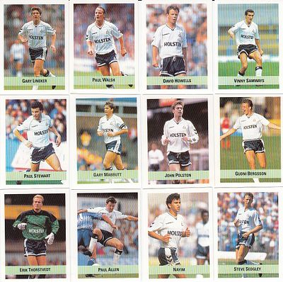 Lot of TOTTENHAM Stickers : Issued by The Sun from their 1990/91 Soccer Set, a total of 11 to 