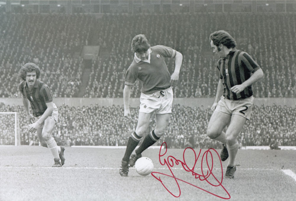 Lot 412: Autographed GORDON HILL 12 x 8 photo -...