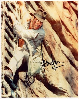 Harrison Ford signed 10x8inch Indiana Jones colour photo.