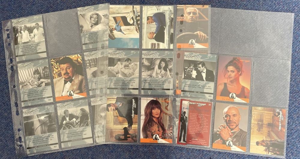 Lot 432: James Bond 007 trading cards. 22 trading cards...