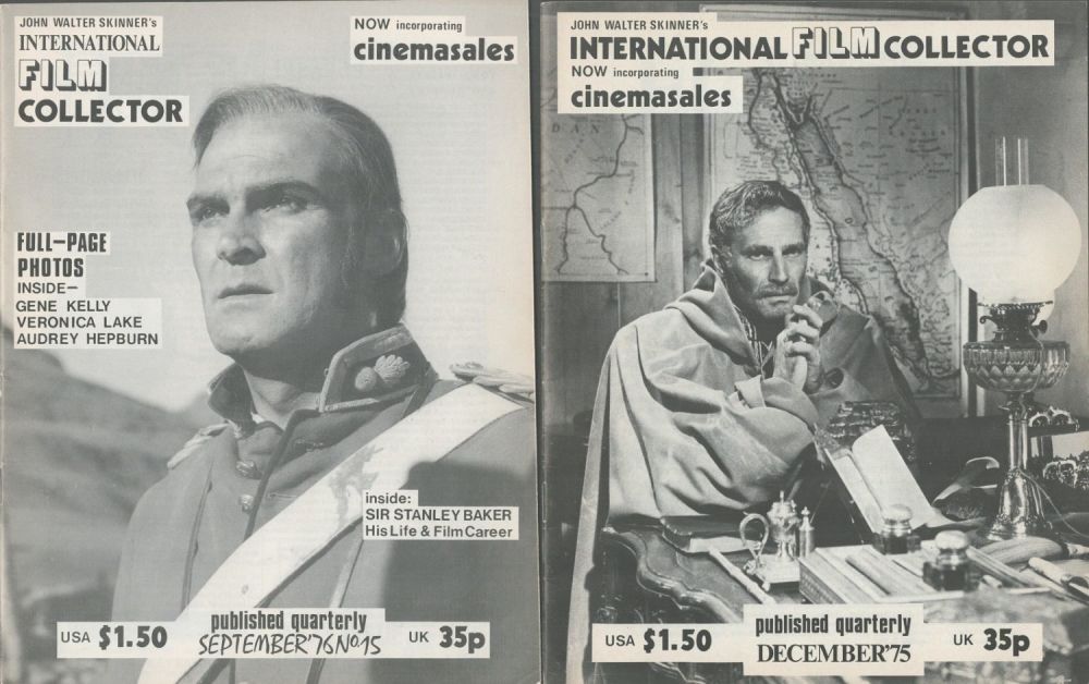 Lot 444: Collection of 2 vintage International film collector black...