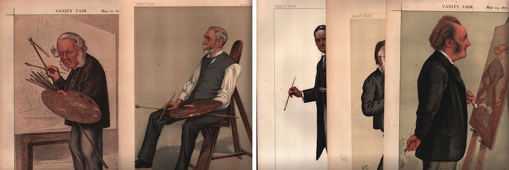 Lot 203: Vanity Fair caricature collection. Contains at least 4...