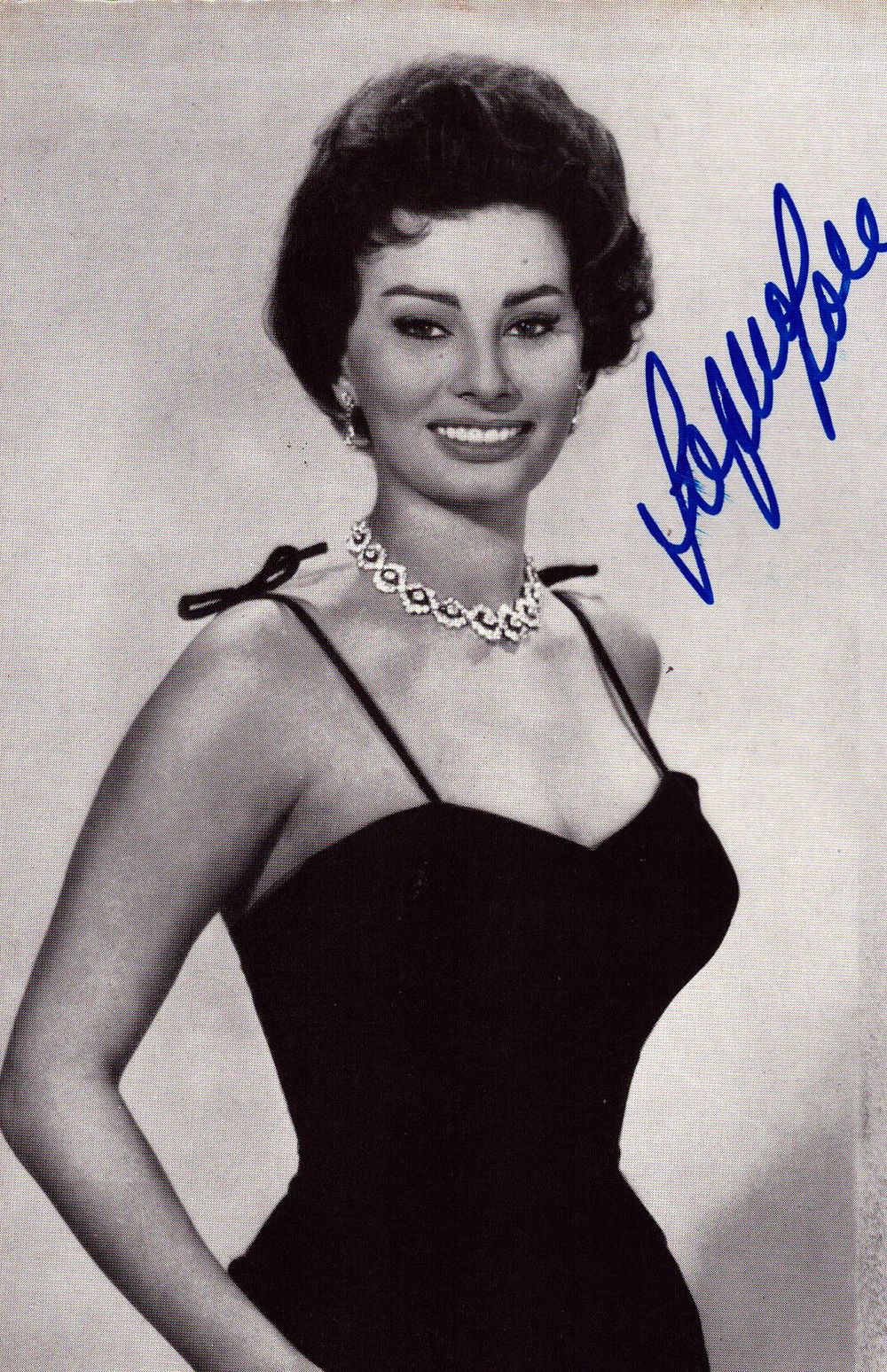 Lot 248: SOPHIA LOREN Actress signed Photo.