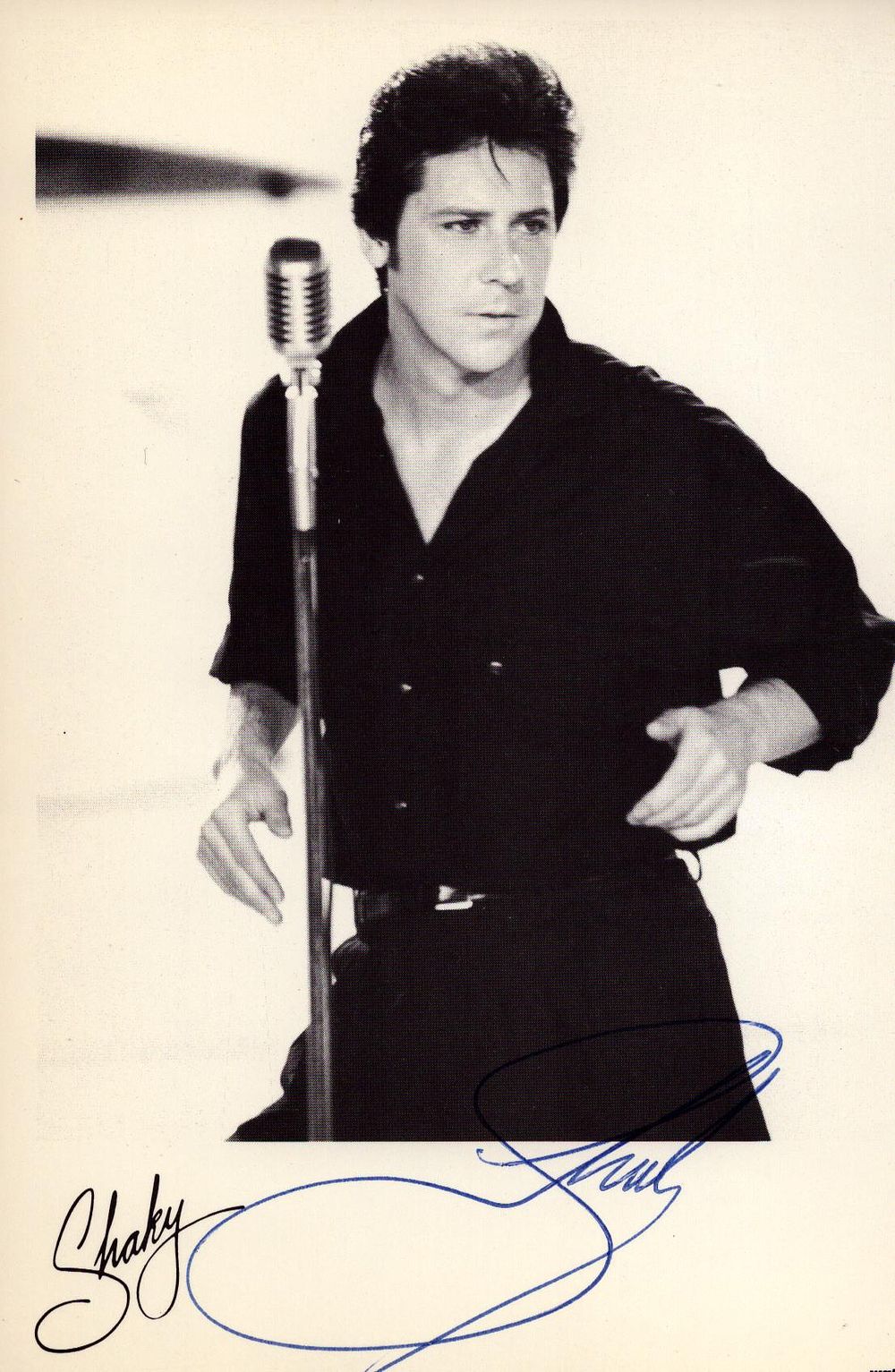 Lot 250: SHAKIN STEVENS Singer signed Promo Photo