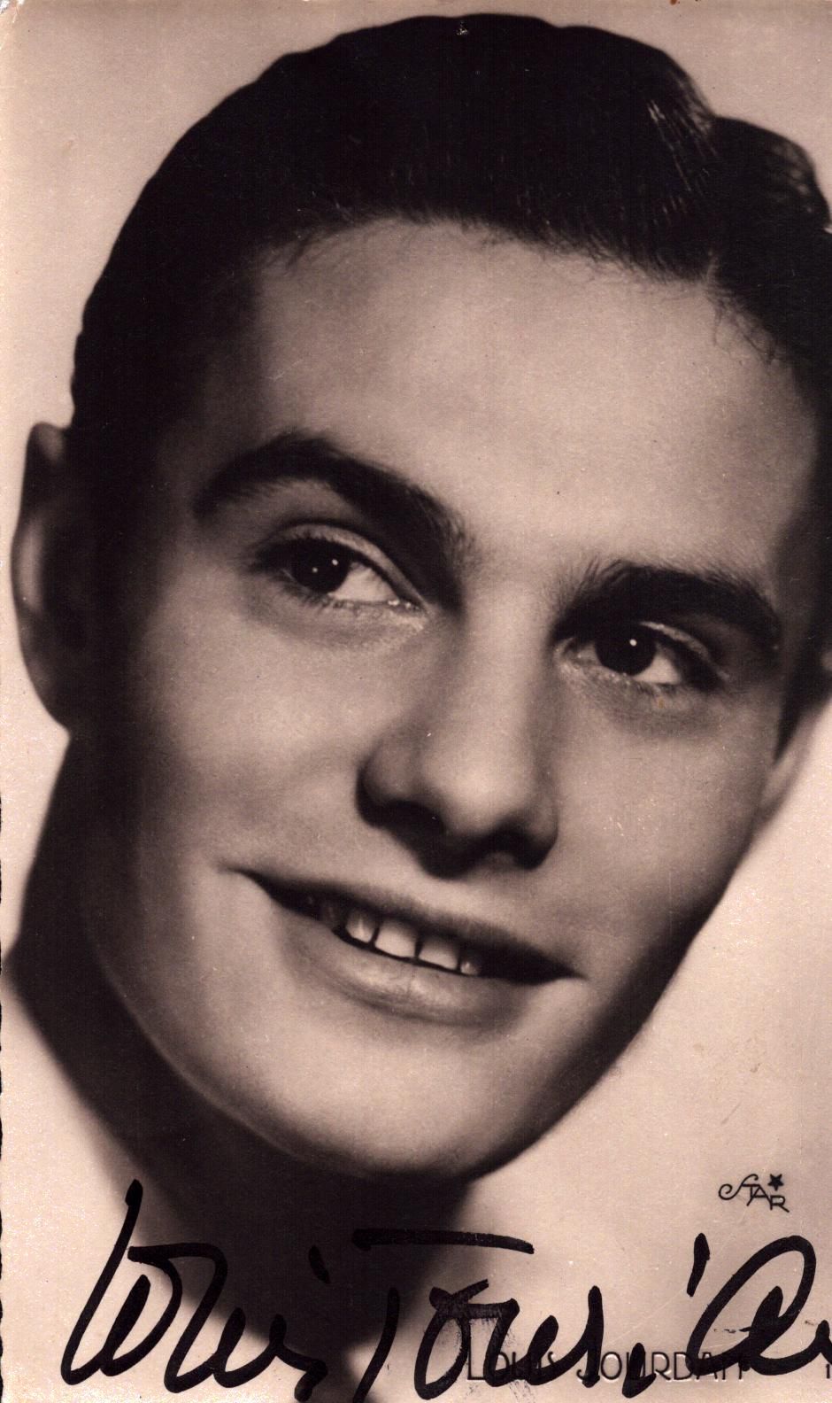 Lot 261: LOUIS JOURDAN (1921-2015) Actor signed vintage Photo.
