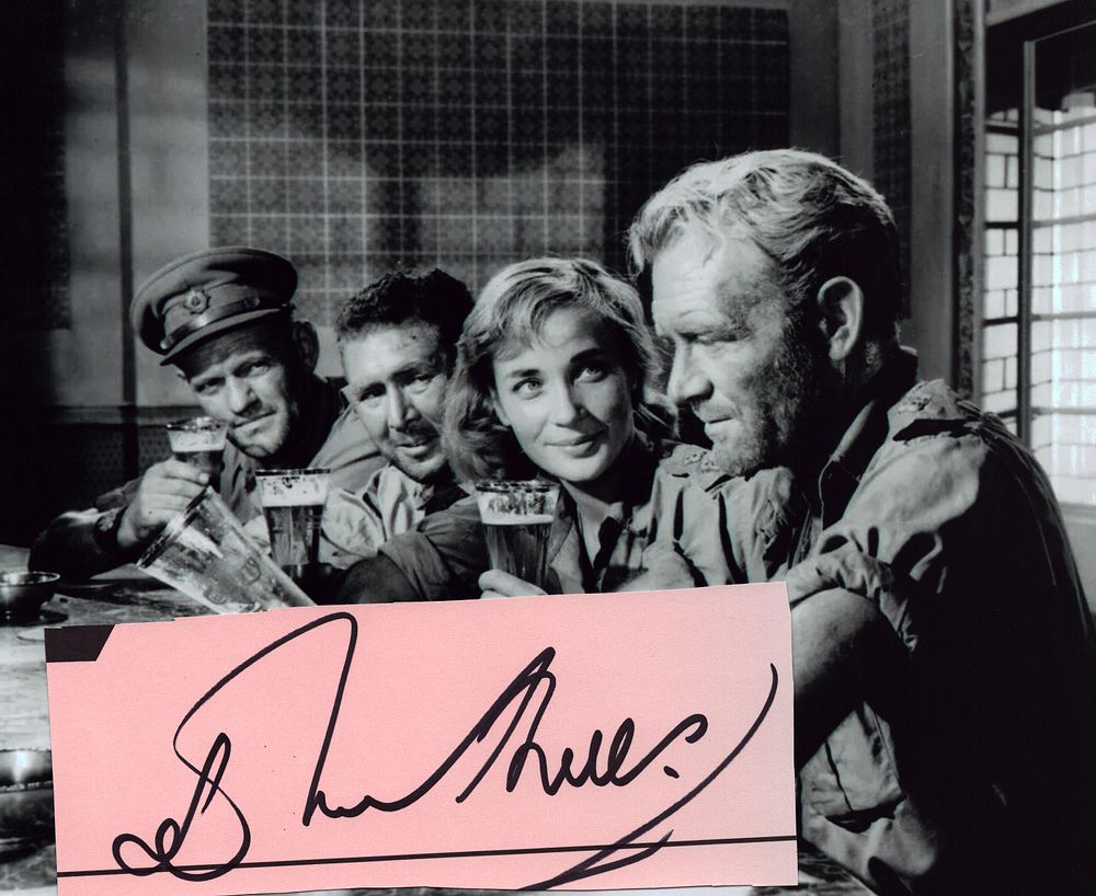 Lot 276: John Mills singed card with black and white...