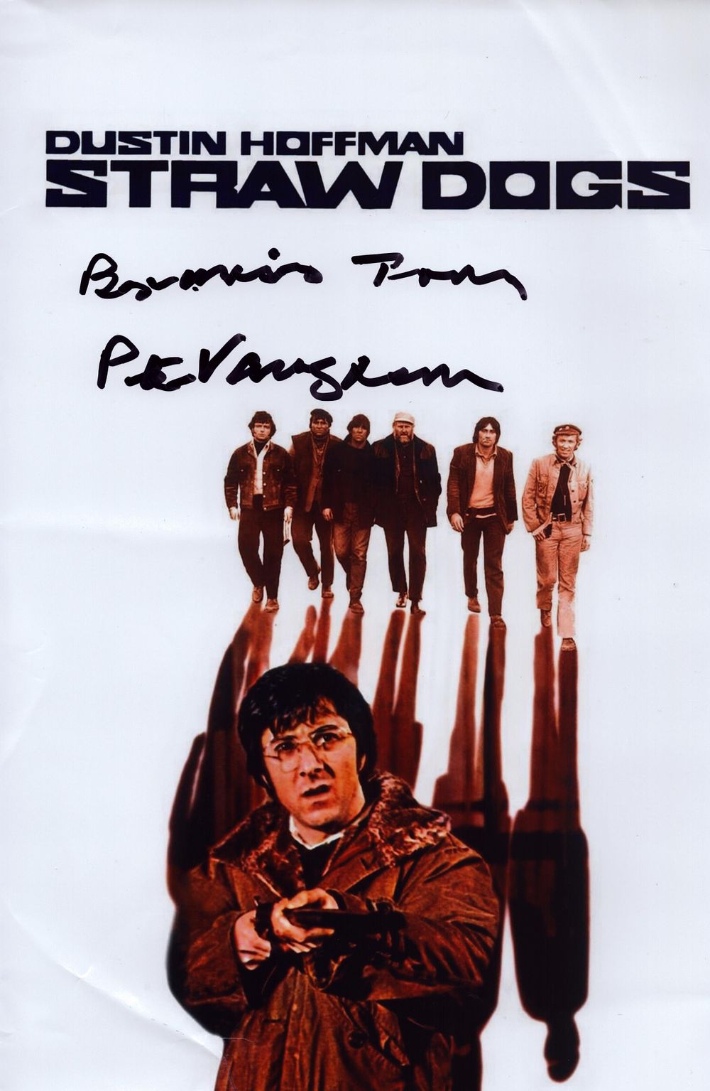 Lot 284: Peter Vaughan singed 10x12 poster for the 1971...
