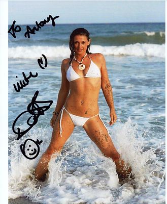 Natalie J. Robb signed 8x10 colour photo. Dedicated.