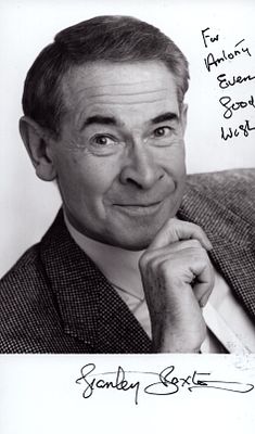 Stanley Baxter singed 4x6 black and white photo. Dedicated.