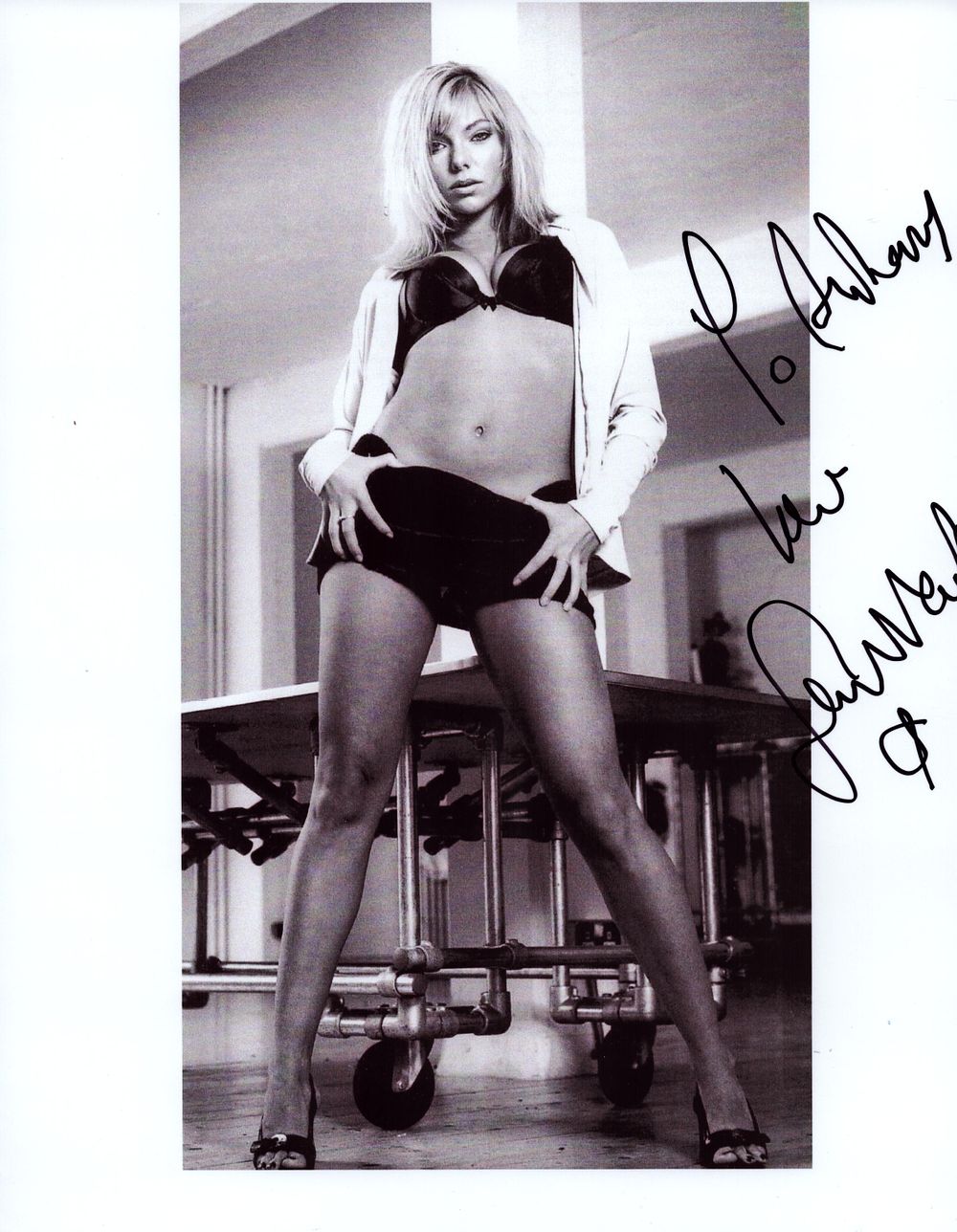 Lot 339: Samantha Womack signed 5x10 black and white photo....