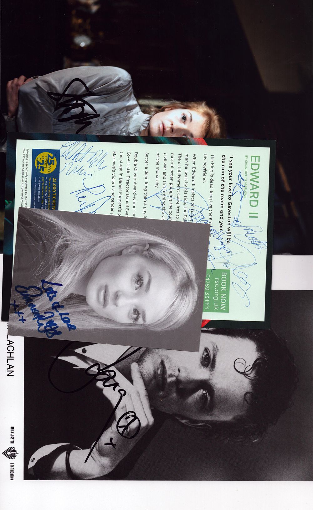 Lot 381: Collection of 6 Misc. signed photos including Tony...