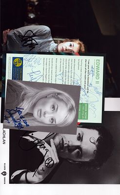 Collection of 6 Misc. signed photos including Tony Cottee (England), Star Wars, Stephanie 