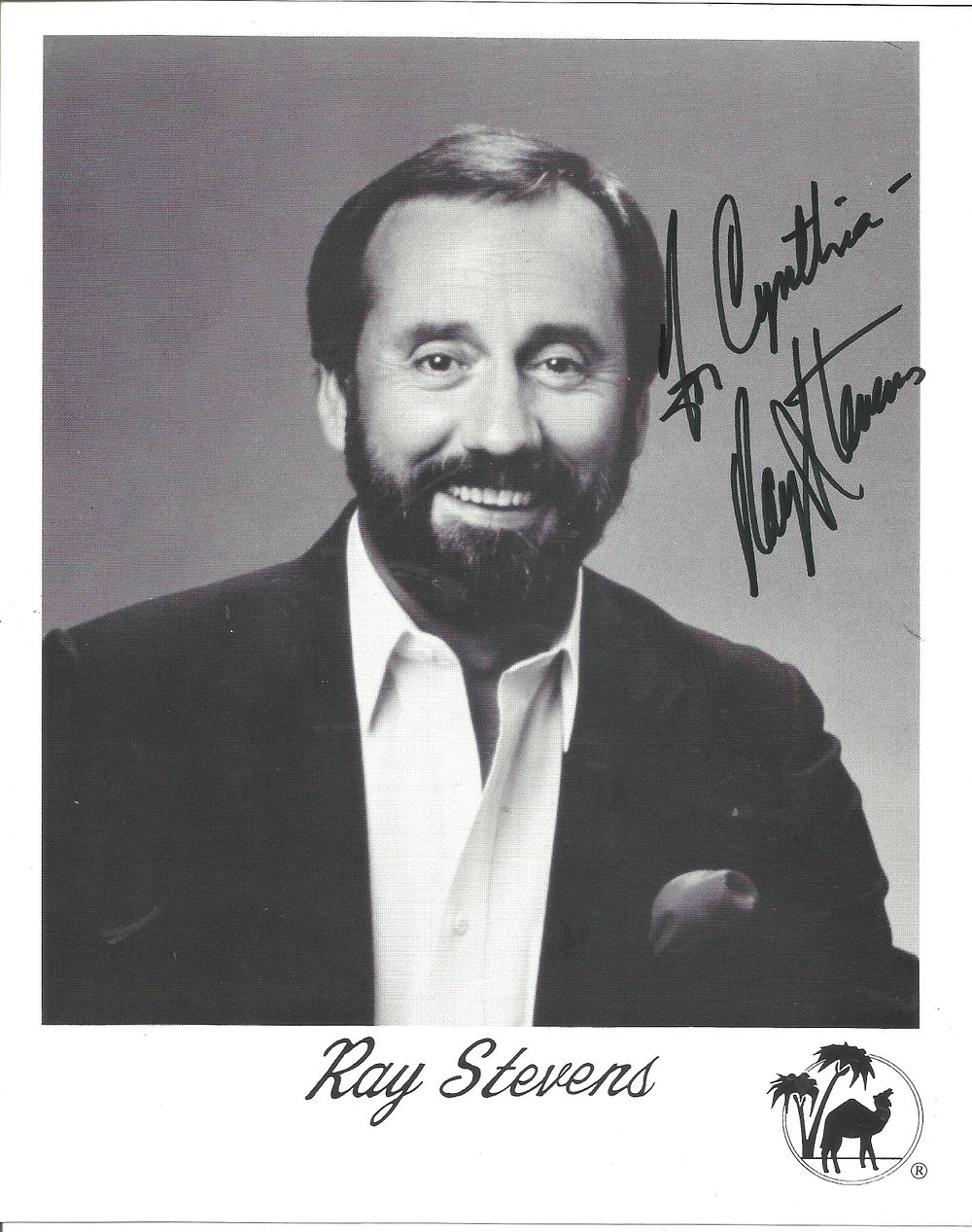 Lot 404: Ray Stevens signed 10X8 inch black and white...
