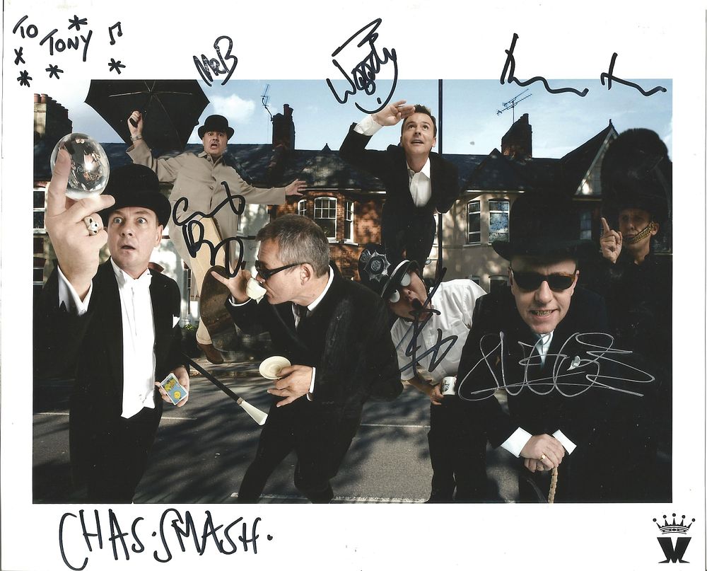 Lot 423: Chas smash signed 10X8 inch colour photo dedicated