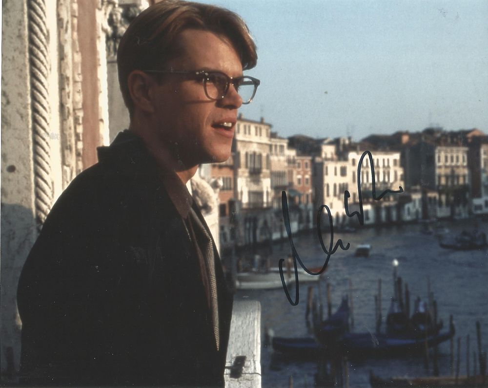 Lot 432: Matt Damon signed 10X8 inch colour photo.