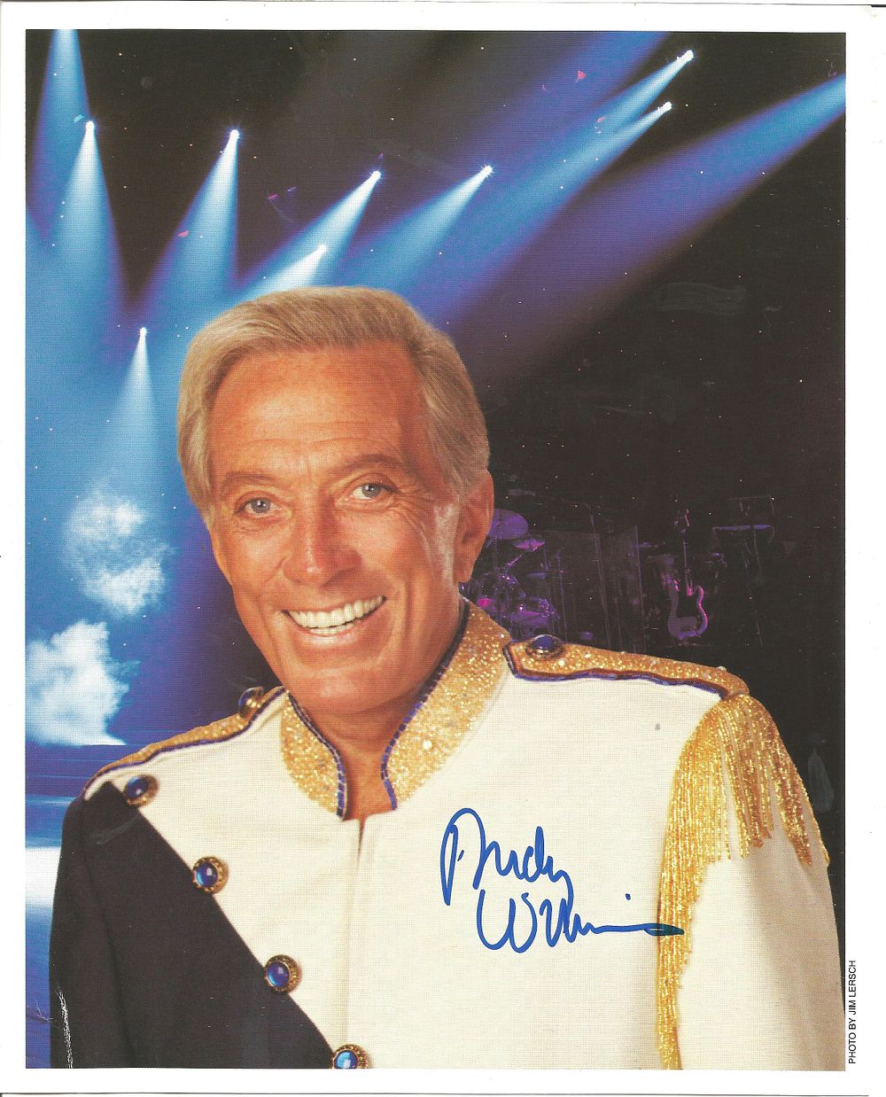 Lot 455: Andy Williams signed 10X8 inch colour Photo.