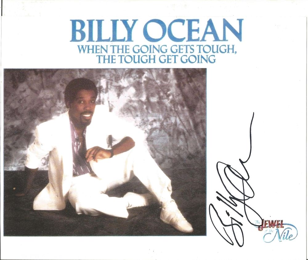 Lot 477: Billy Ocean signed 10X8 inch colour photo.