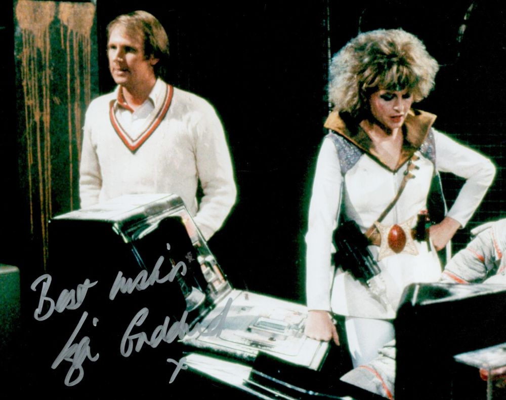 Lot 495: Liza Goddard. Doctor Who actor signed 10x8 colour...