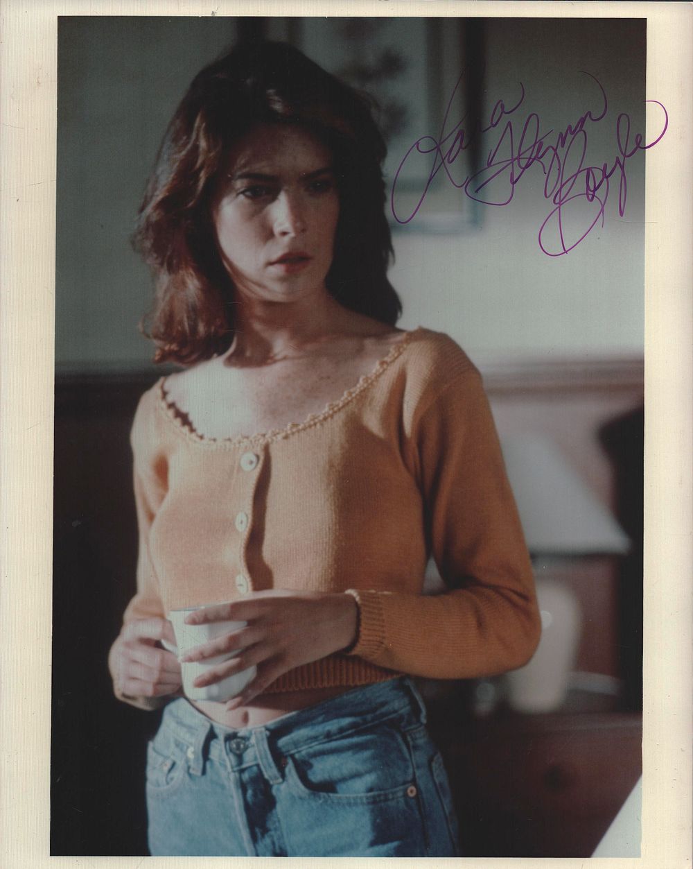 Lot 184: Lara Flynn Boyle signed 10X8 inch colour photo.