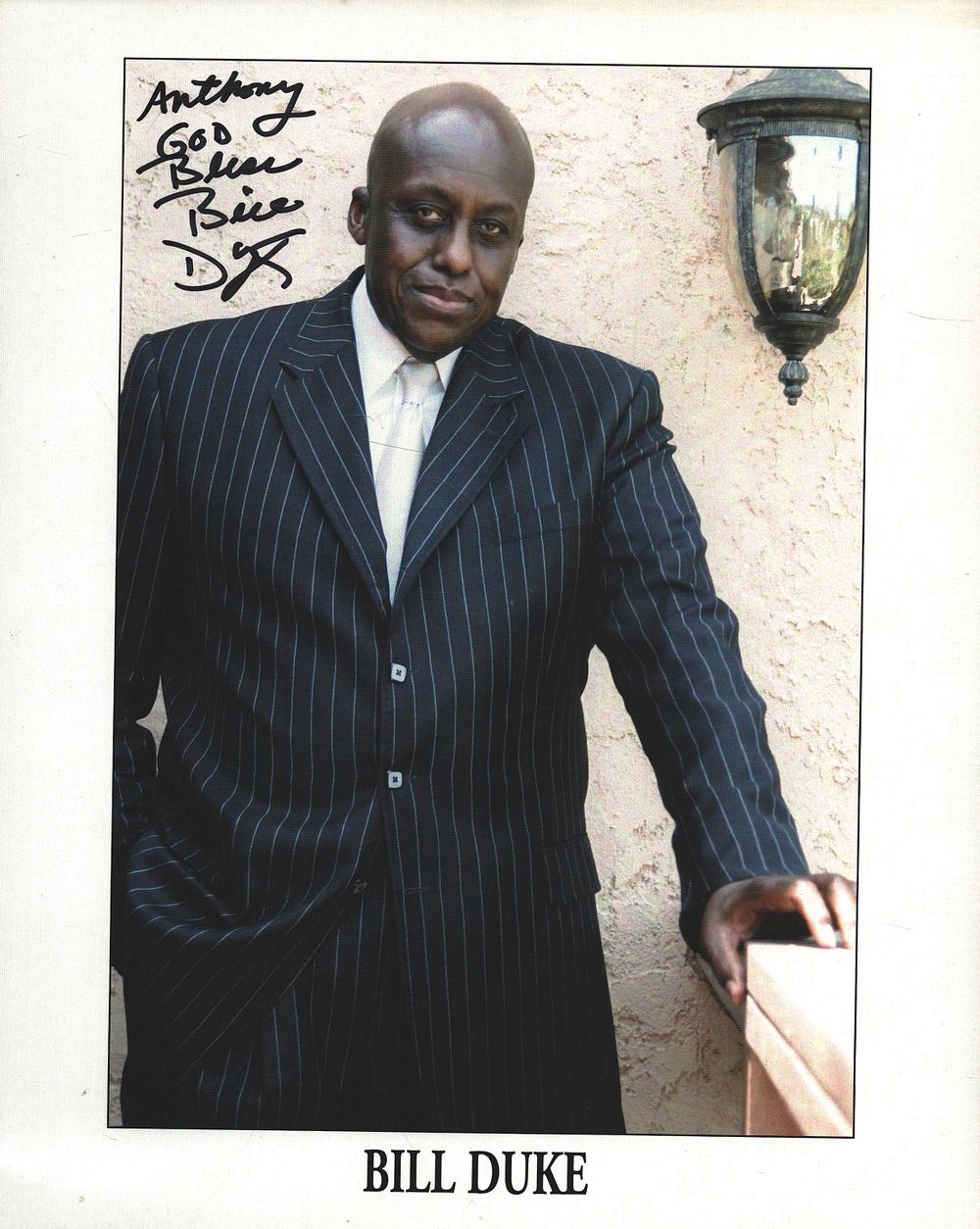 Lot 214: Bill Duke signed 10X8 inch colour photo dedicated.