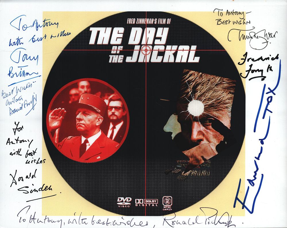 Lot 226: multi signed the day of the Jackal photo...