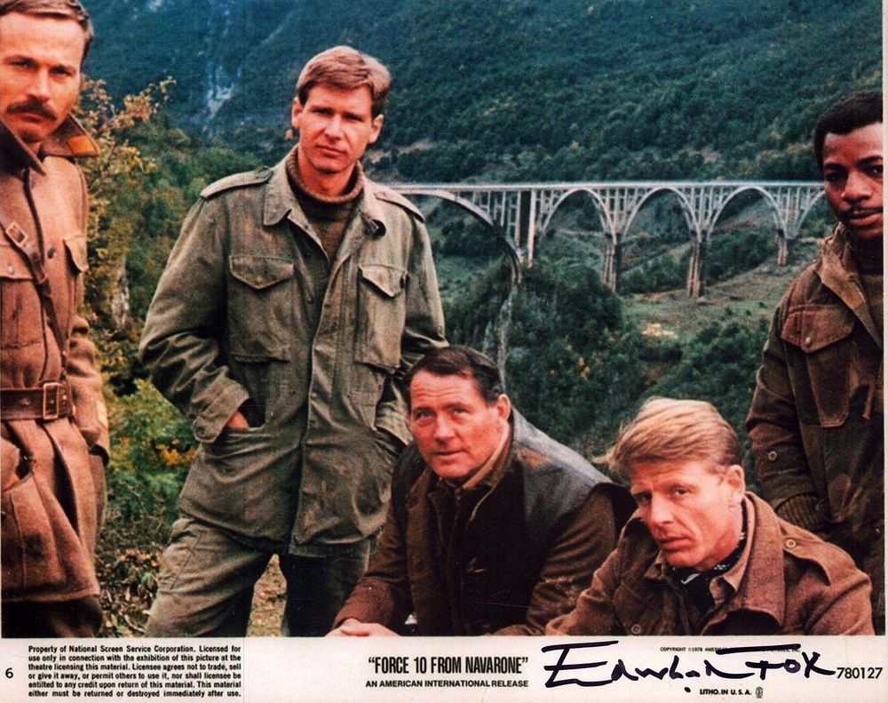 Lot 268: Edward Fox signed 10X8 inch colour movie still...