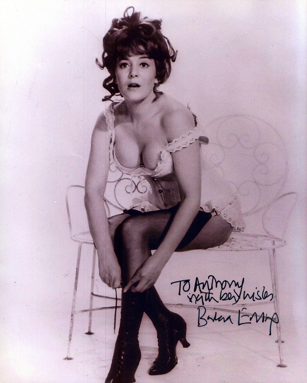 Lot 281: Barbara Ewing Signed 10X8 inch black and white...