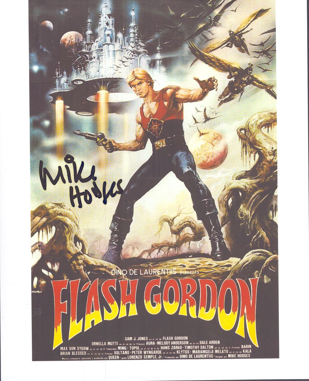 Lot 291: Mike Hodges signed 10 by 8-inch colour photo...