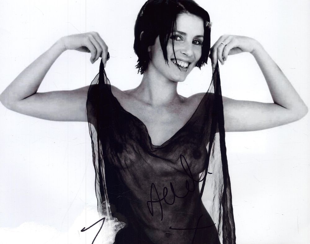 Lot 294: Sadie Frost signed 10X8 inch risqué black and...