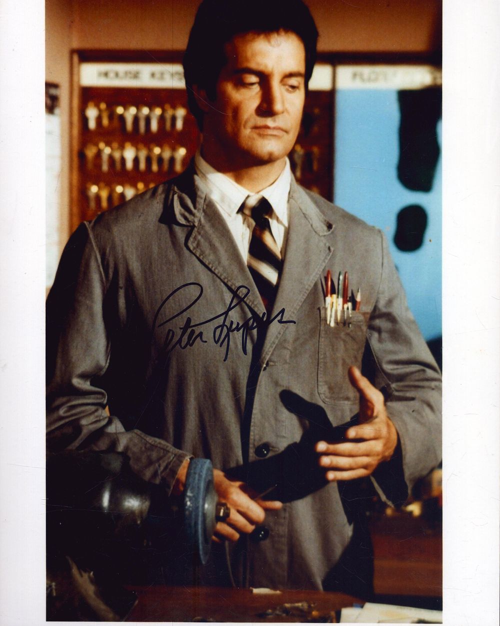 Lot 297: Peter Lupus signed 10X8 inch colour photo.