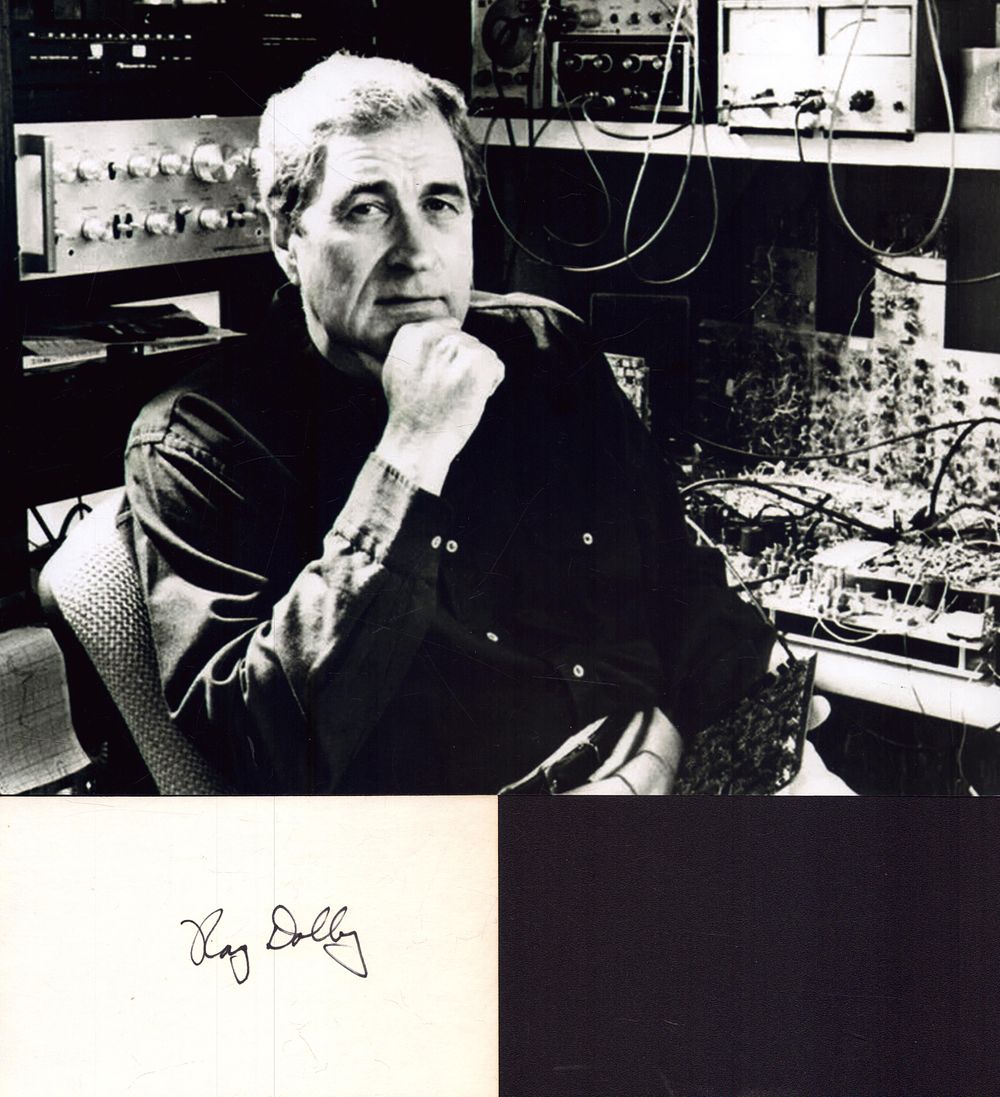 Lot 306: Roy Dolby signed 5X3 inch white card with...