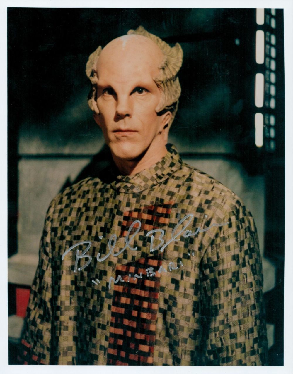 Lot 526: Bill Blair. Babylon 5 actor signed 10x8 colour...