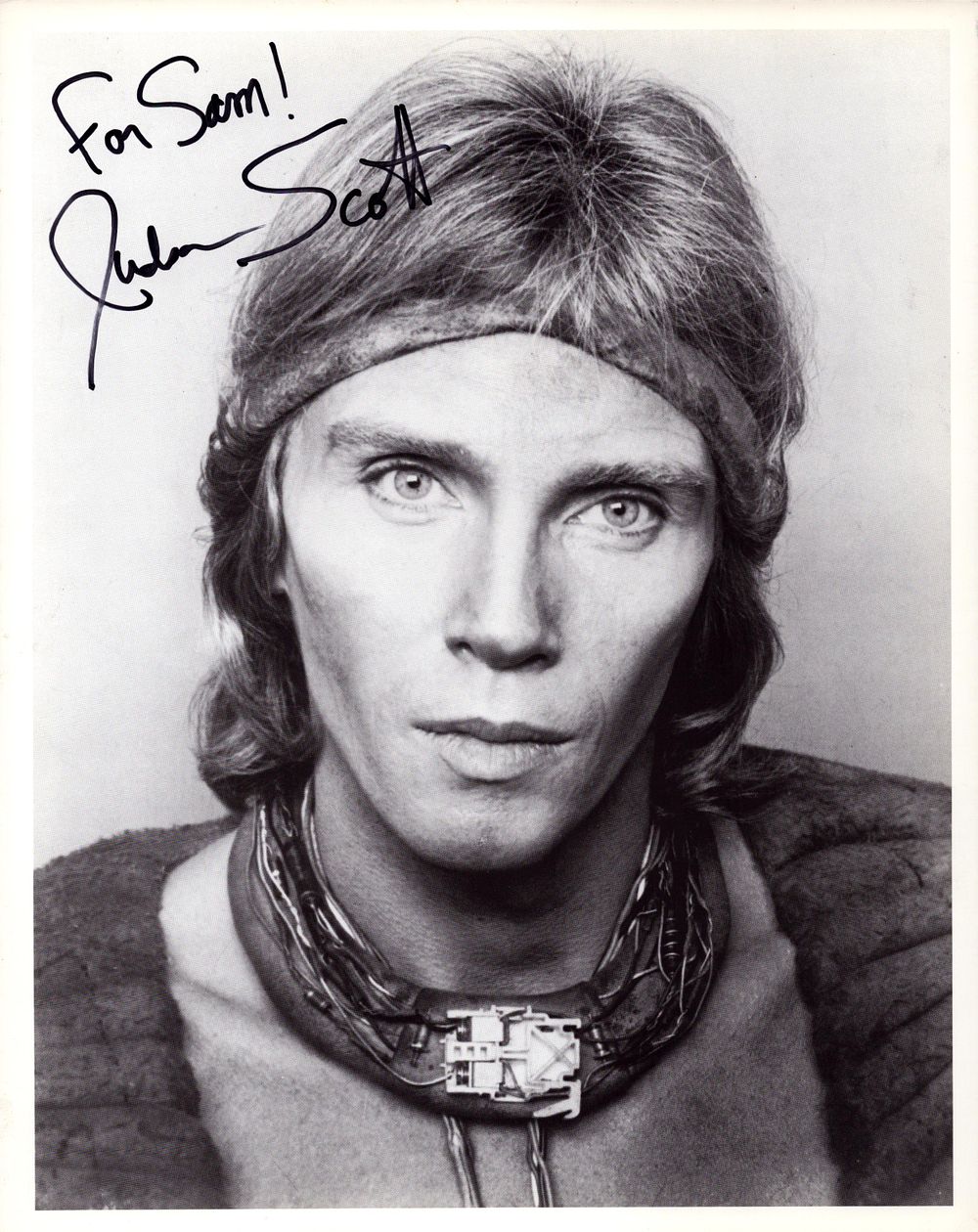 Lot 162: Judson Scott signed 10x8 inch black and white...