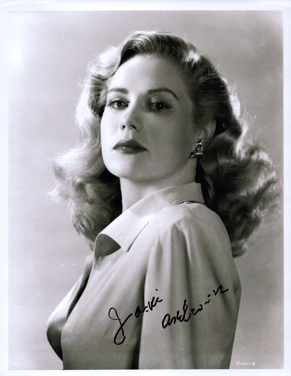 Lot 171: Jacqueline White signed 10X8 inch black and White...
