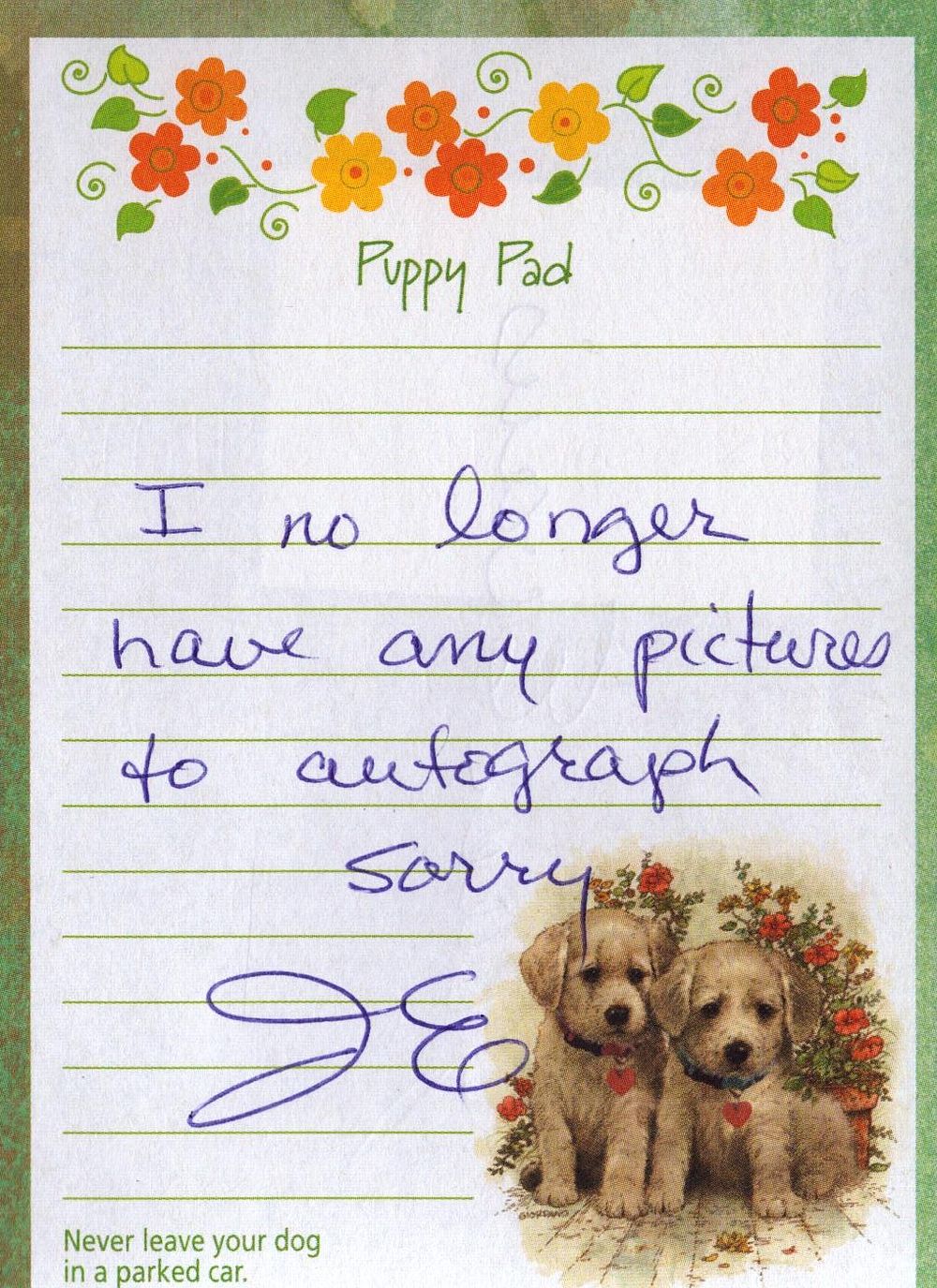 Lot 240: Joan Evans handwritten note