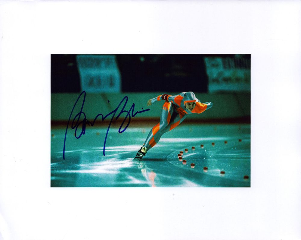Lot 327: Bonnie Blair signed 10X8 inch colour photo.