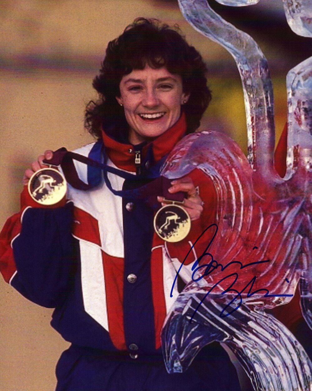Lot 328: Bonnie Blair signed 10X8 inch colour photo.